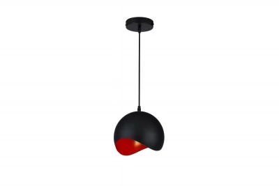 Dekor Mavia kulista czarno-czerwona lampa wisząca 1747