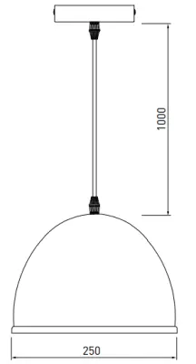 Decor Katilu czarna metalowa lampa wisząca 1884