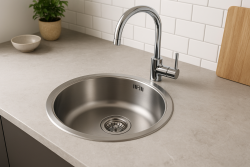 Franke Rondo ROX 210.38 okrągły zlew ze stali nierdzewnej 43,9 cm montaż na równi 127.0688.778