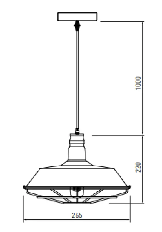 Decor Solen lampa wisząca w stylu industrialnym z złotą kratką, średnica 26,5 cm 2362