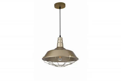 Decor Solen lampa wisząca w stylu industrialnym z złotą kratką, średnica 36,5 cm 3703