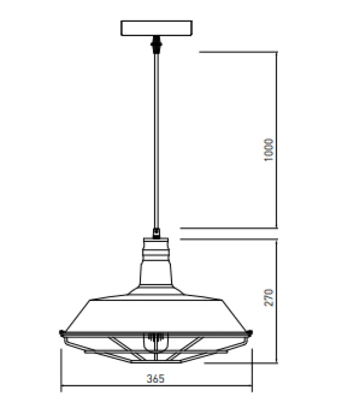 Decor Solen lampa wisząca w stylu industrialnym z złotą kratką, średnica 36,5 cm 3703