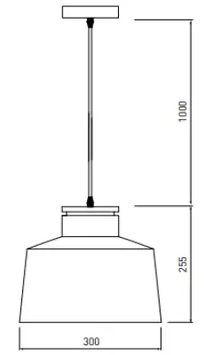 Dekor Margus matowa czarna metalowa lampa wisząca z drewnianym akcentem 2911