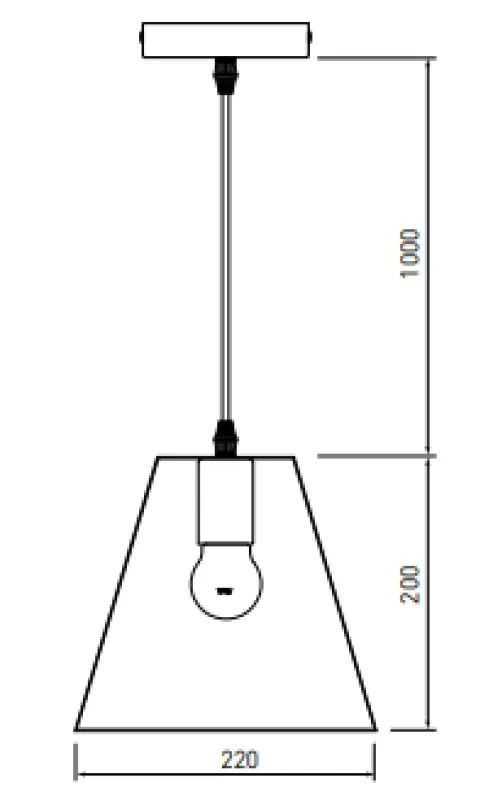 Dekoracyjna lampa wisząca Oxalis z czarną metalową ramą w geometrycznym kształcie, średnica 22 cm, model 3161