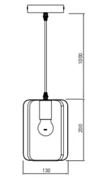 Decor Oxalis lampa wisząca z czarną metalową ramą w geometrycznym kształcie, średnica 13 cm 3185