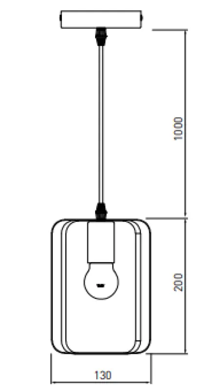 Decor Oxalis lampa wisząca z czarną metalową ramą w geometrycznym kształcie, średnica 13 cm 3185