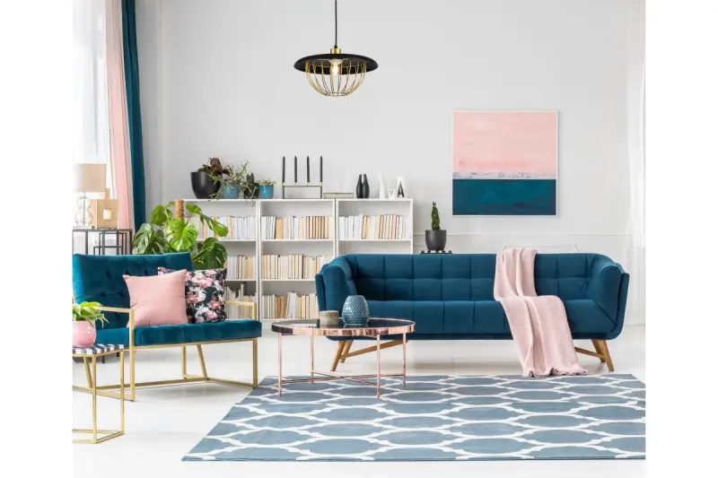 Decor Tulip nowoczesna lampa wisząca z czarną metalową ramą i złotą klatką z drutu 3444