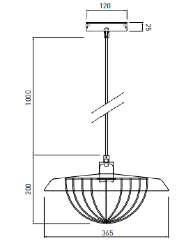 Decor Tulip nowoczesna lampa wisząca z czarną metalową ramą i złotą klatką z drutu 3444