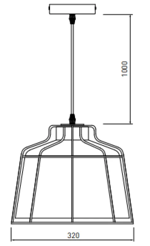 Decor Goa szara lampa wisząca z ozdobną złotą ramą 3550