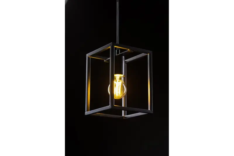 Decor Diu czarna geometryczna lampa wisząca z 1 źródłem światła, szerokość 15 cm, 3598