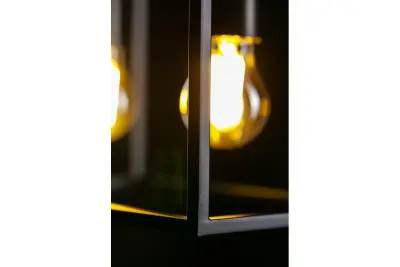 Decor Diu czarna geometryczna lampa wisząca z 4 źródłami światła szerokość 60 cm 3635