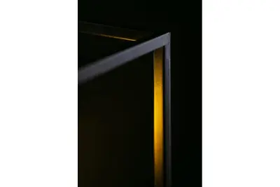 Decor Diu czarna geometryczna lampa wisząca z 4 źródłami światła szerokość 60 cm 3635