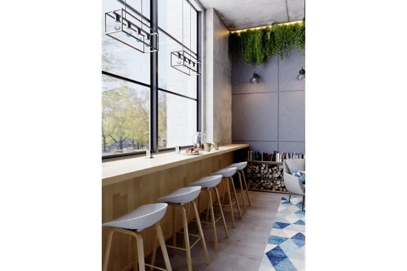 Decor Diu czarna geometryczna lampa wisząca z 4 źródłami światła szerokość 60 cm 3635