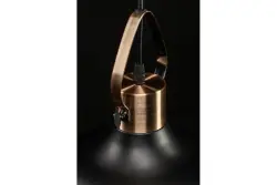 Dekor Mees czarna metalowa lampa wisząca z mocowaniem klosza w kształcie lampy naftowej 2363