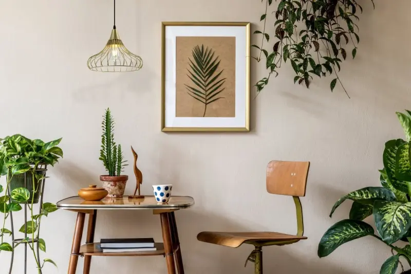 Decor Lotte złoty stożkowy vintage wisząca lampa druciana 2646