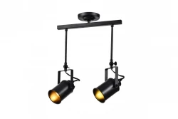 Decor Demir czarna lampa wisząca z 2 źródłami światła 3994
