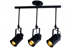 Decor Demir czarna lampa wisząca z 3 źródłami światła 4014