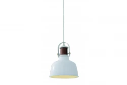 Decor Noor elegancka biała lampa wisząca z miedzianym elementem 6934