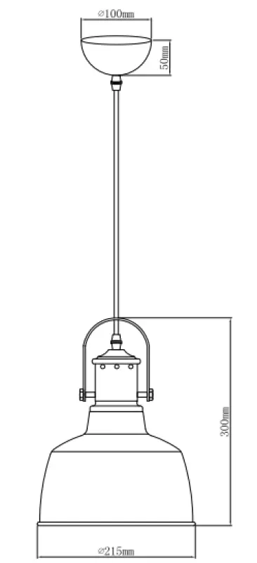 Decor Noor elegancka biała lampa wisząca z miedzianym elementem 6934