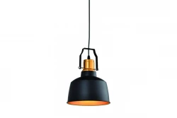 Decor Monroe nowoczesna czarno-złota lampa wisząca 6958
