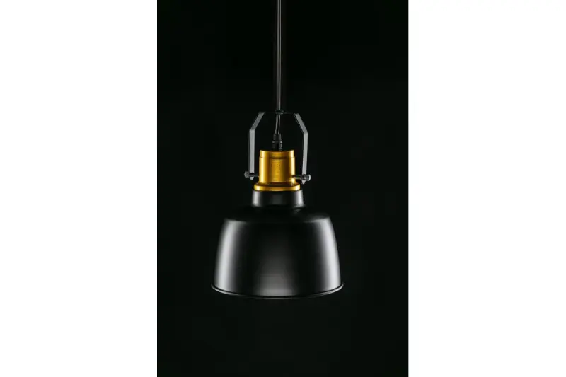 Decor Monroe nowoczesna czarno-złota lampa wisząca 6958