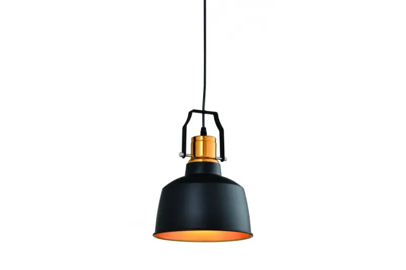 Decor Monroe nowoczesna czarno-złota lampa wisząca 6958
