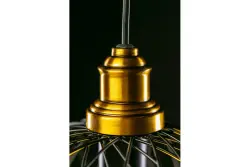 Decor Viela czarna metalowa wisząca lampa druciana, kulista, średnica 25 cm 6972