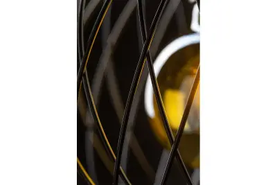Decor Viela czarna metalowa wisząca lampa druciana, kulista, średnica 25 cm 6972