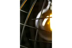 Decor Viela czarno-złota druciana metalowa lampa wisząca kulista, średnica 35 cm, 6996