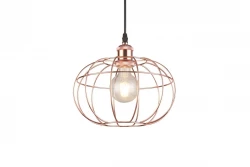 Decor Viela wisząca lampa druciana, kulista, miedziana, średnica 27,5 cm 7047