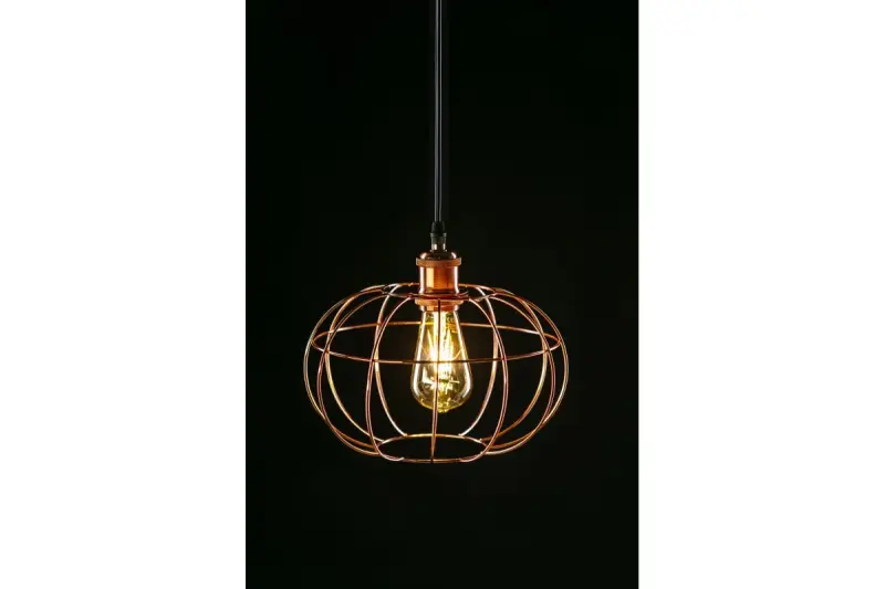 Decor Viela wisząca lampa druciana, kulista, miedziana, średnica 27,5 cm 7047