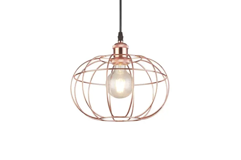 Decor Viela wisząca lampa druciana, kulista, miedziana, średnica 27,5 cm 7047