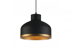 Decor Goldi czarna złota nowoczesna lampa wisząca średnica 30 cm 4090