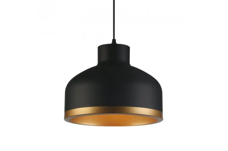 Decor Goldi czarna złota nowoczesna lampa wisząca średnica 30 cm 4090