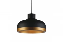 Dekor Goldi czarna złota nowoczesna lampa wisząca o średnicy 42 cm 4113