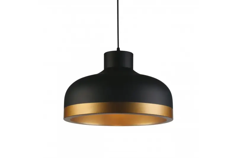 Dekor Goldi czarna złota nowoczesna lampa wisząca o średnicy 42 cm 4113