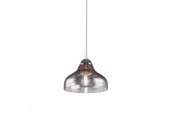 Decor Marite klasyczna lampa wisząca czarne barwione szkło średnica 26 cm 7061