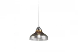 Decor Marite klasyczna lampa wisząca czarno-złota z odcieniem szkła, średnica 26 cm 7085