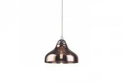 Decor Marite klasyczna lampa wisząca brązowe barwione szkło średnica 26 cm 7108