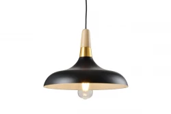 Deco Skandi nowoczesna czarna lampa wisząca, średnica 35 cm, 7382