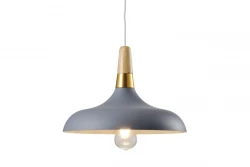 Dekor Skandi nowoczesna szara lampa wisząca, średnica 35 cm, model 7368