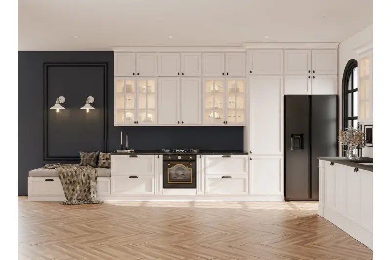 Dekor Loret regulowana biała lampka ścienna z włącznikiem, średnica 20 cm, model 8267