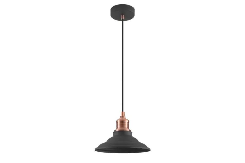 Decor Loret ponadczasowa czarna lampa wisząca, średnica 20,5 cm, model 8731