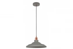 Grijze hanglamp Decor Loret, tijdloos, diameter 34,8 cm, model 9790