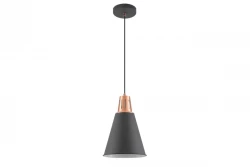 Decor Gianni stylowy czarny miedziany wiszący lampion o średnicy 22 cm 9974