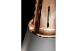 Dekoracyjna stylowa szara miedziana lampa wisząca Gianni, średnica 22 cm, model 8051