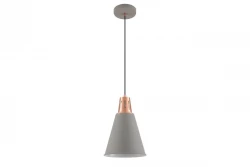 Dekoracyjna stylowa szara miedziana lampa wisząca Gianni, średnica 22 cm, model 8051