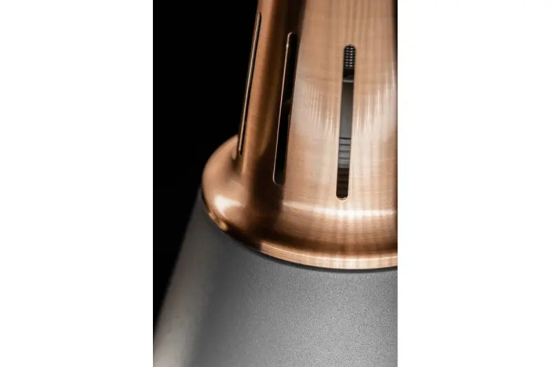 Dekoracyjna stylowa szara miedziana lampa wisząca Gianni, średnica 22 cm, model 8051