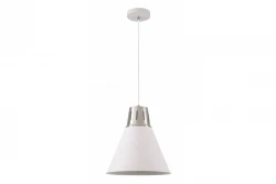 Decor Gianni stylowa biała lampa wisząca o średnicy 32 cm 8150
