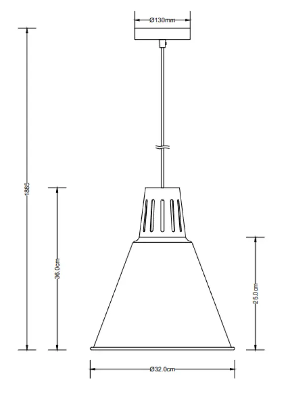 Dekor Gianni stylowy całkowicie czarny żyrandol o średnicy 32 cm 8136